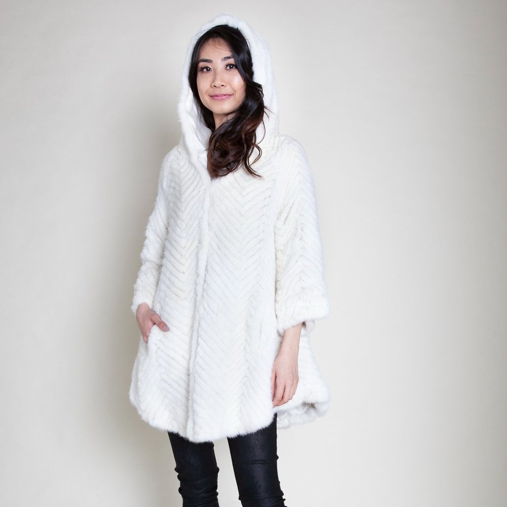 Patrizia Luca Milano Mink Hooded Jacket